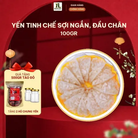 Yến Tinh Chế Sợi Ngắn, Đầu Chân 100gr