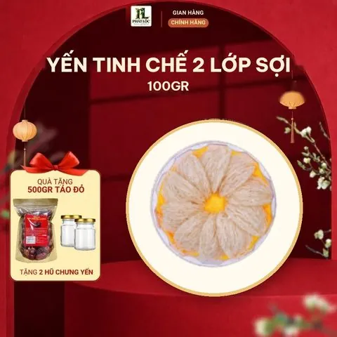 Yến Tinh Chế 2 Lớp Sợi 100gr