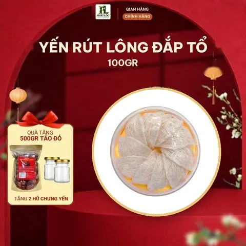 Yến Rút Lông Đắp Tổ 100gr