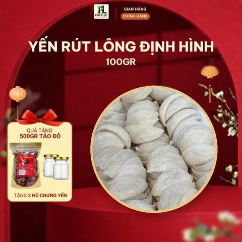 Yến Rút Lông Định Hình 100gr