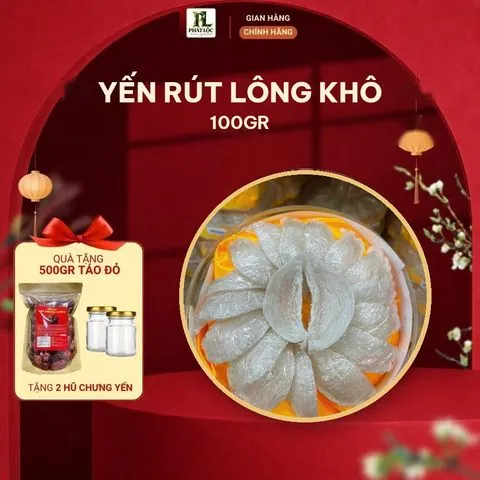 Yến Rút Lông Khô 100gr