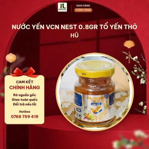 Nước Yến VCN Nest 0.8gr Tổ Yến Thô Hũ