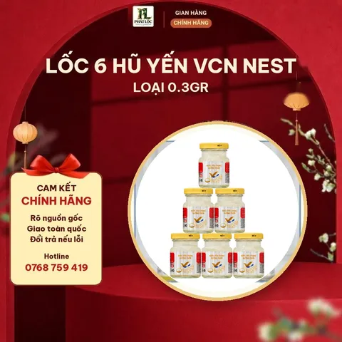 Lốc 6 Hũ Yến VCN Nest Loại 0.3gr