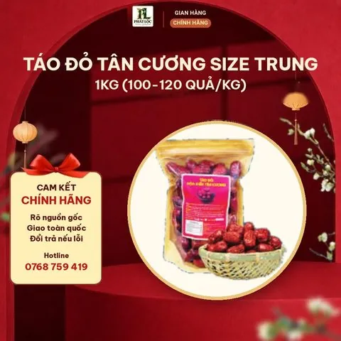 Táo Đỏ Tân Cương Size Trung 1kg (100-120 quả/kg)
