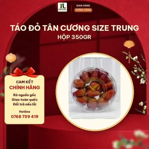 Táo Đỏ Tân Cương Size Trung Hộp 350gr