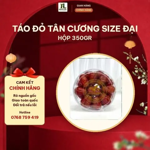 Táo Đỏ Tân Cương Size Đại Hộp 350gr