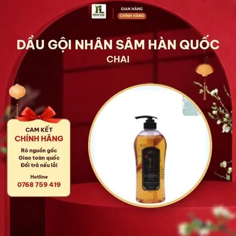 Dầu Gội Nhân Sâm Hàn Quốc Chai